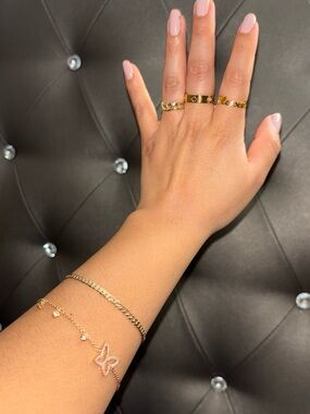 Gold and Rose Gold Jewelry Set